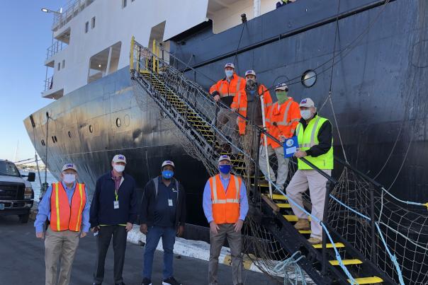 Port Everglades welcomed the first call of National Shipping of America's "National Glory"