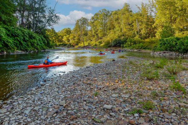 Group Kayaking - Burning River Adventures