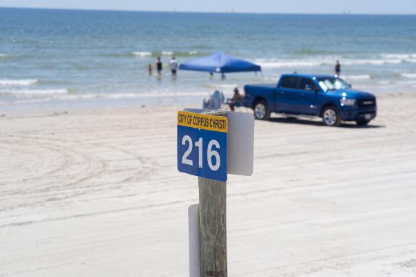 Beach Mile Markers