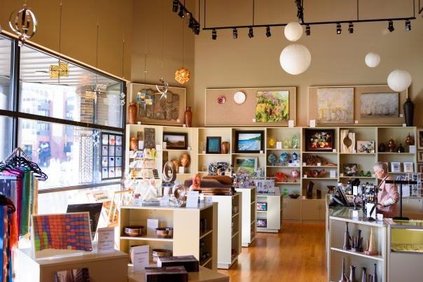 Interior of the Paradigm Gallery at the Fort Wayne Museum of Art