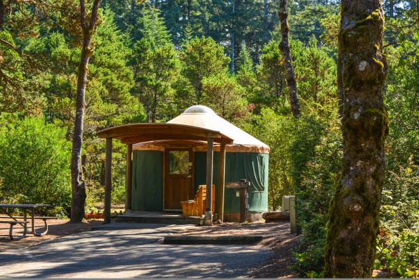 Yurt Camping at Jessie Honeyman by Melanie Griffin