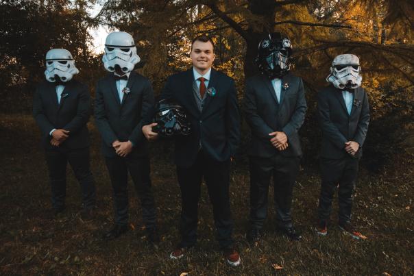 Star Wars wedding theme at Avon Gardens