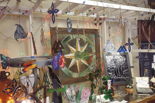 Candi Duda glass display