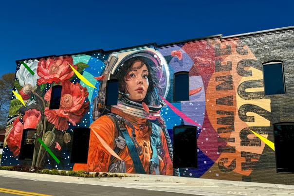 Astronaut Mural