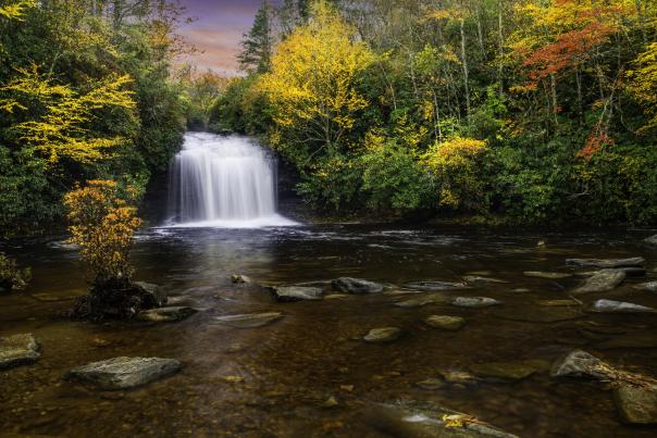 Schoolhouse Falls in Autumn