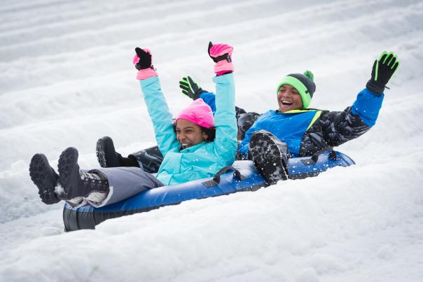 Snowtubing at Camelback Resort