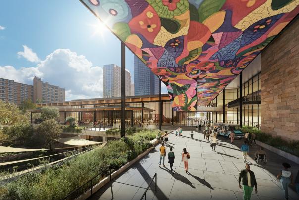 Austin Convention Center rendering, Ballroom and Paseo. Courtesy of the Austin Convention Center