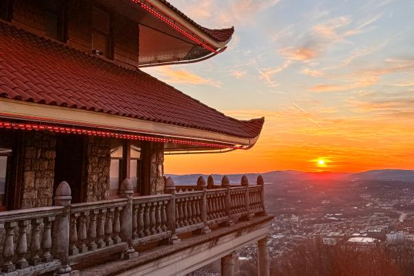 The Pagoda at Sunset