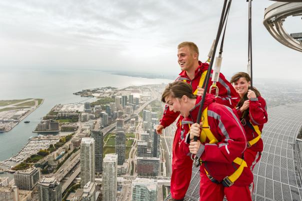 The EdgeWalk experience at the CN Tower in Toronto
