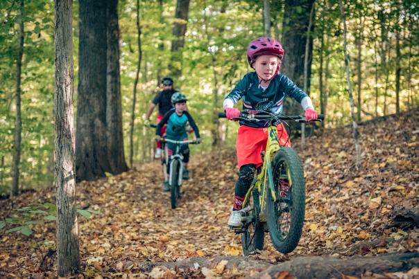 children on bikes