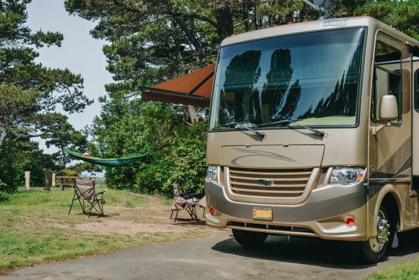 RV camping on the coast by Melanie Griffin