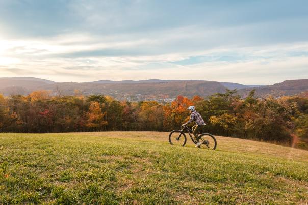 Angie Shaw - Mountain  Biking at Constitution Park - Cumberland MD