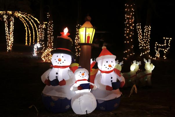 Snow people inflatables at Holiday of Lights