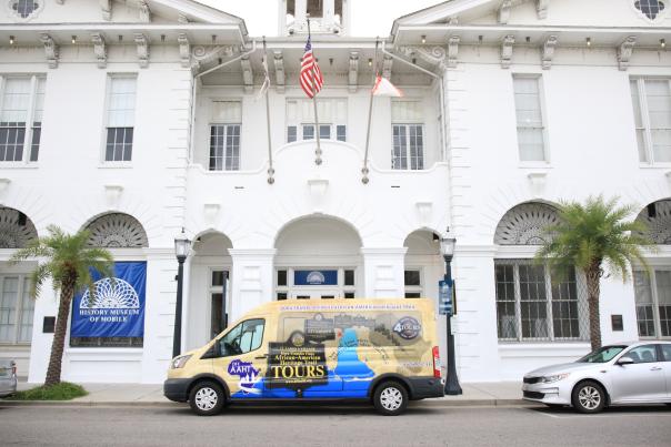 Dora Franklin Finley African-American Heritage Trail van at the History Museum of Mobile