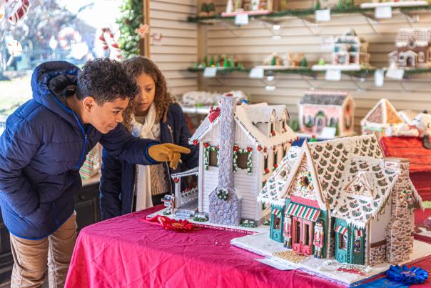Gingerbread houses at Peddler's Village