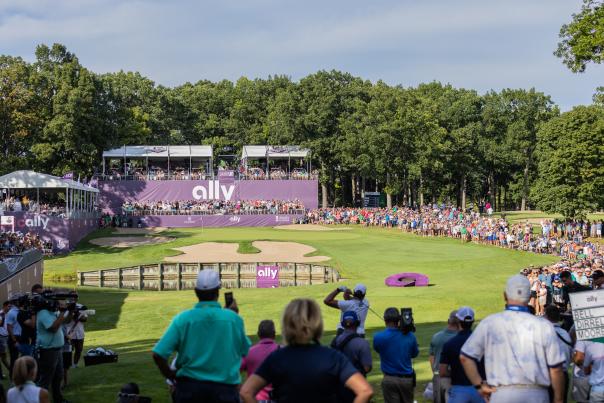 The famed 17th hole at The Ally Challenge presented by McLaren