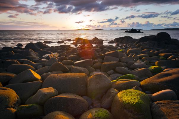 Sunset view of Scilly
