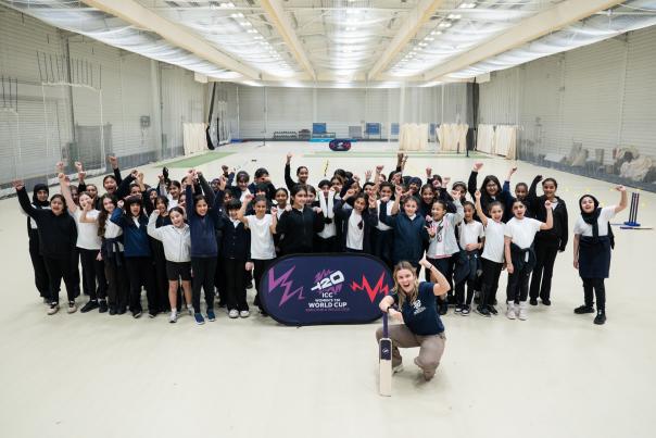 A community event celebrating the Women's T20 World Cup final in 2026