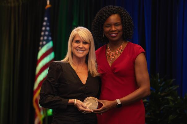 Stacy Simon and Monica Smith at Shining Example Awards Ceremony