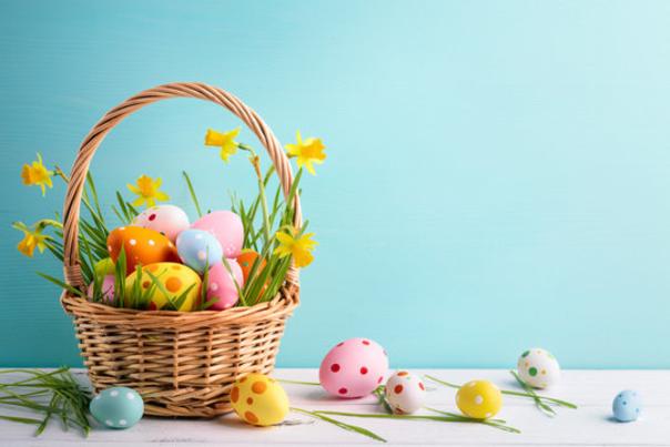 Easter Basket Stock Photo