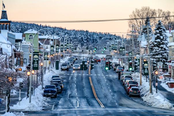 Winter in Village of Lake George