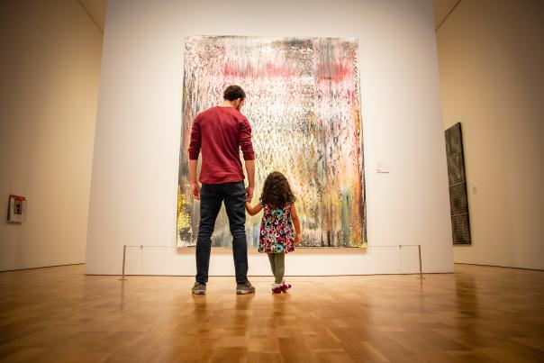Father & Daughter at the Milwaukee Art Museum