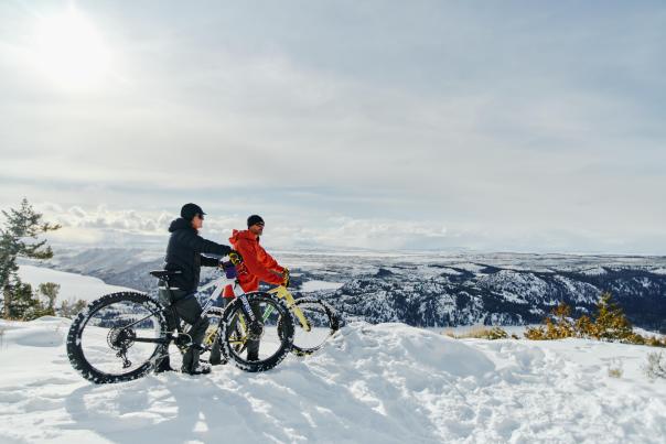 Fat Biking In Winter In Pinedale