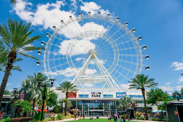 ICON Park front of The Wheel
