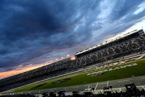 Coke Zero 400 at night