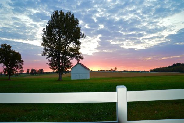 scenic rural sunset
