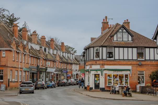 Brockenhurst high street in the New Forest