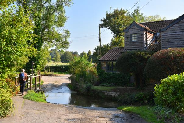 A ford in Tealby, Lincolnshire Wolds.