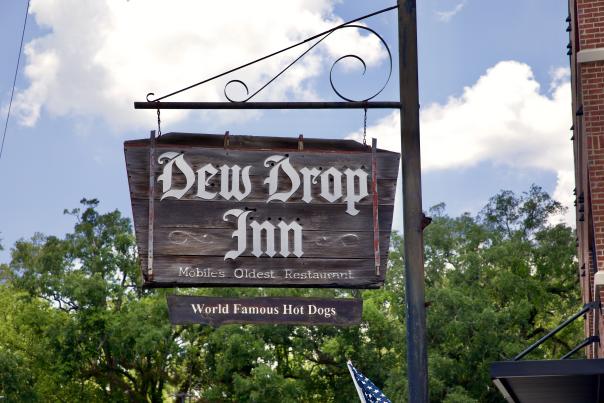 Sign at the Dew Drop Inn