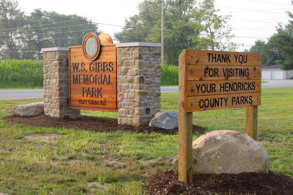 Copy of W.S. Gibbs Memorial Park entrance. (Photo by Brad Poreda)
