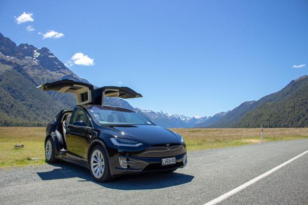 Envy Experiences' Tesla on the Milford Road