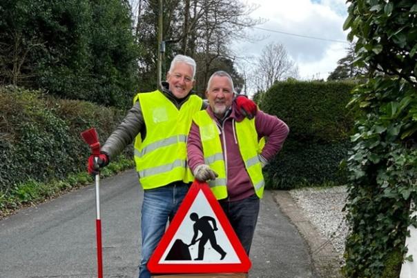 Sidmouth Volunteers & Road Wardens Fix Over 400 Potholes, Saving Significant Costs