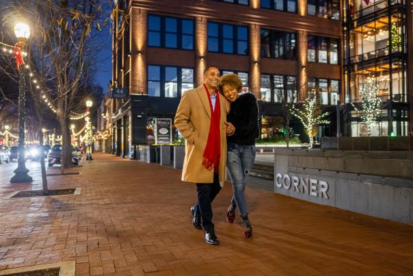 Couple in downtown West Chester