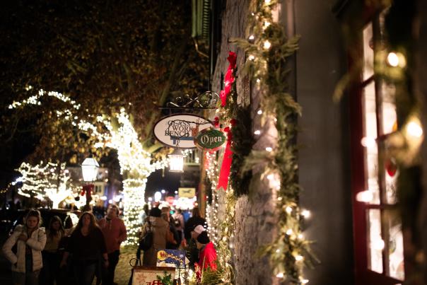 Christmas Lights on Main Street
