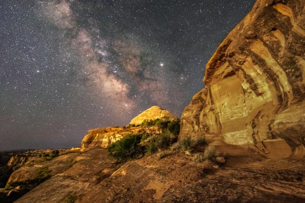 View of Stars over Colorado National Monument