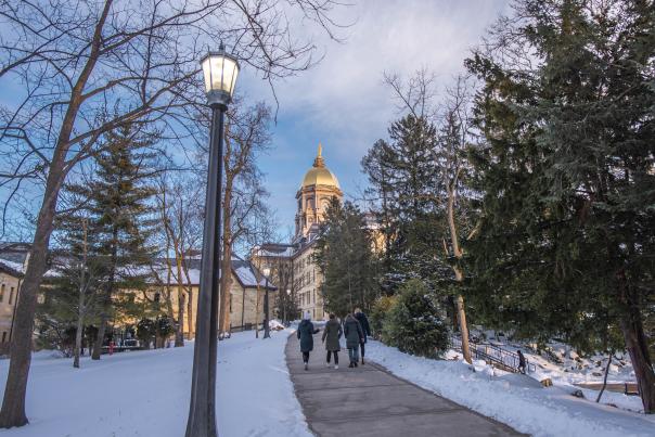 Winter walks around campus