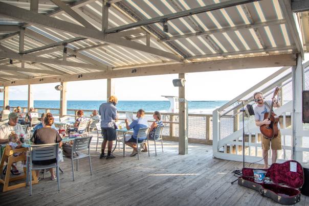 Music on the Crystal Pier in Wrightsville Beach, NC Oceanic Restaurant