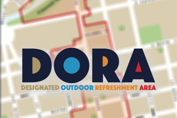 DORA Logo on map