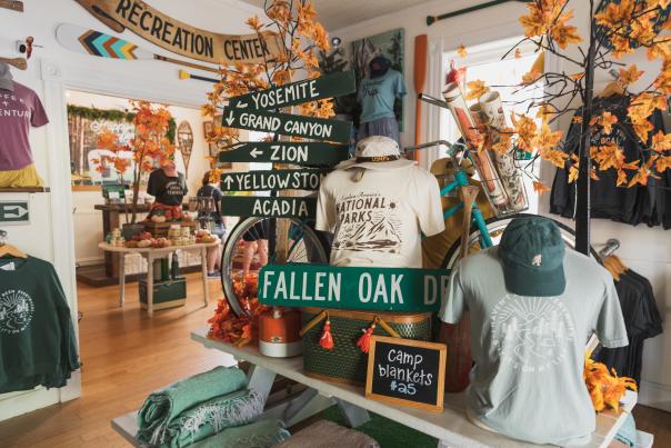 Merchandise at Happy Camper in St. Charles, Missouri.