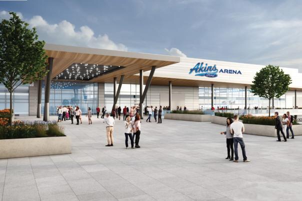 Akins Ford Arena Rendering Plaza Entrance