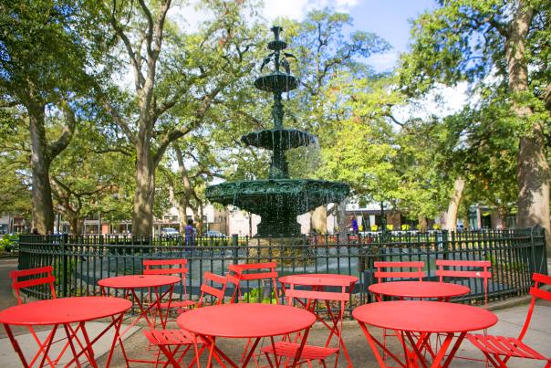 Bienville Square Fountain In Mobile, AL