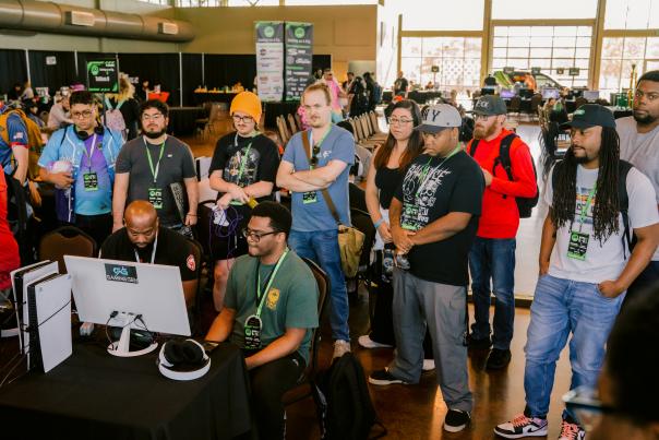large group of people at a gaming tournament in Clarksville, Tennessee