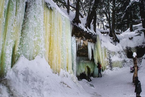 Eben Ice Caves, located in Michigan's Upper Peninsula, USA