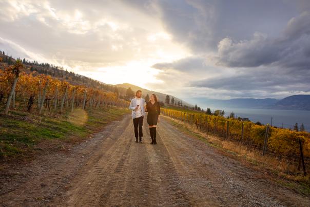 Couple_in_Vineyard_during_Fall_at_CedarCreek_Estate_Winery_1_