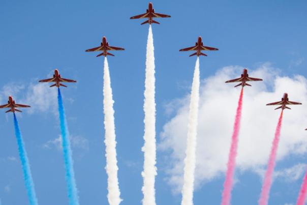 red arrows