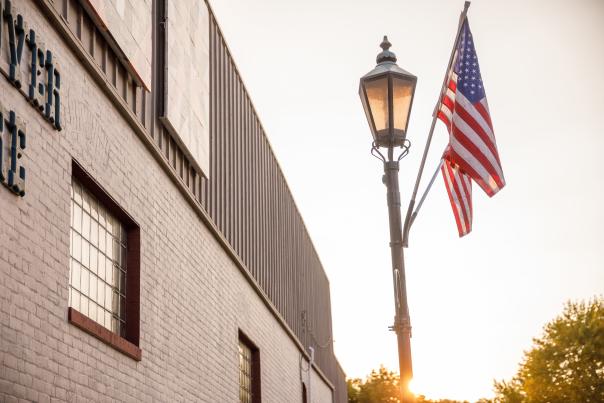 Flag in Middlebury, Indiana